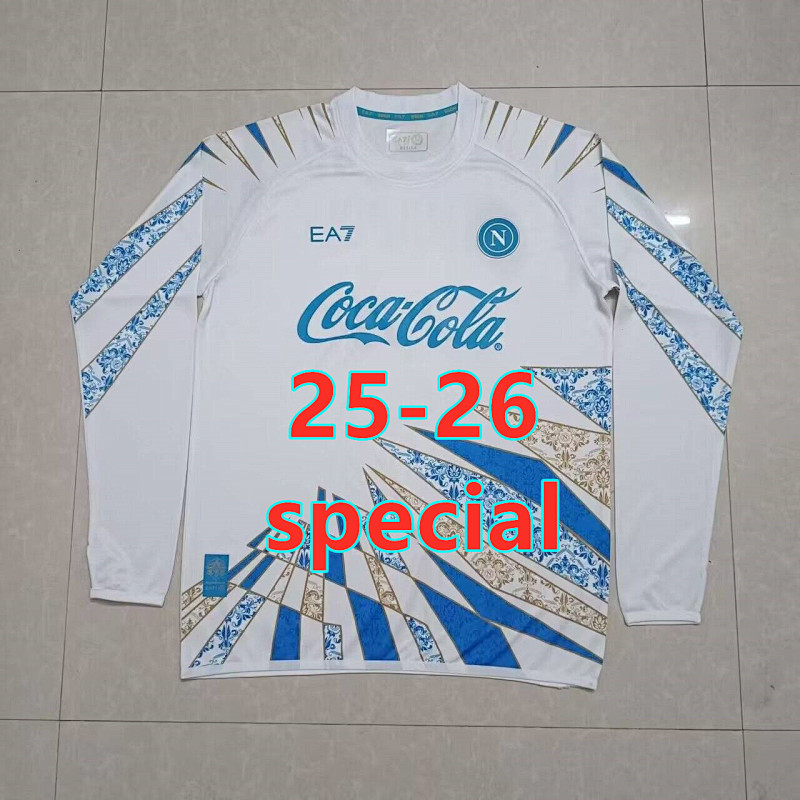 25-26 Napoli Special Fans Version Long Jersey S-4XL