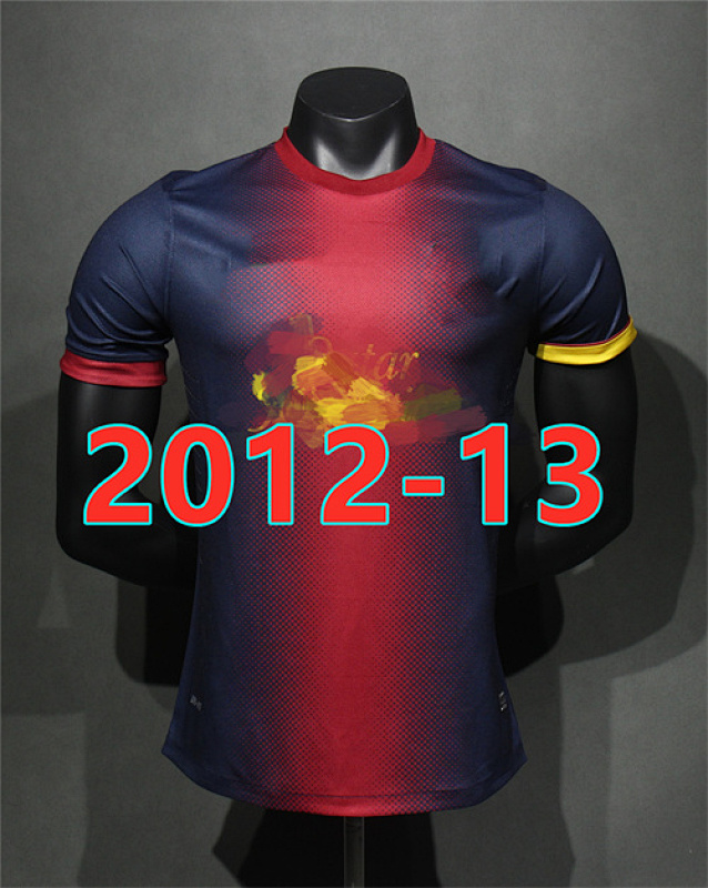 12-13 Barcelona Home Retro Player Jersey S-2XL
