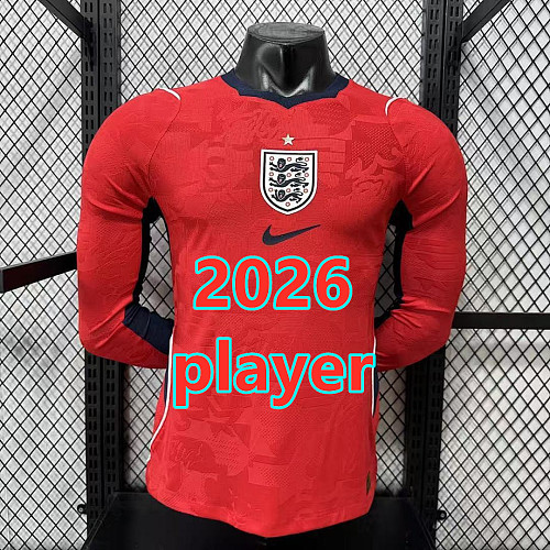 England Away Player Long 16 Teams Jersey S-3XL 16