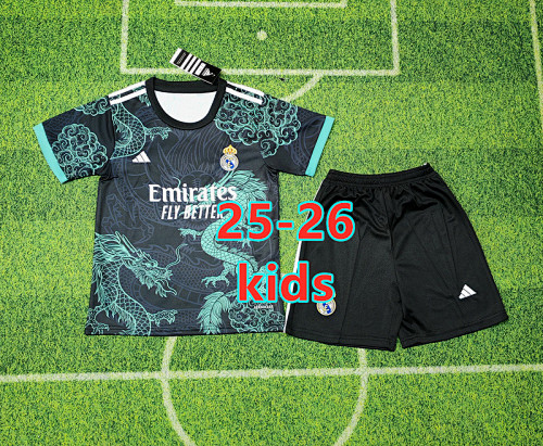 25-26 Real Madrid Special Kids Jersey+shorts Kit 16 -28