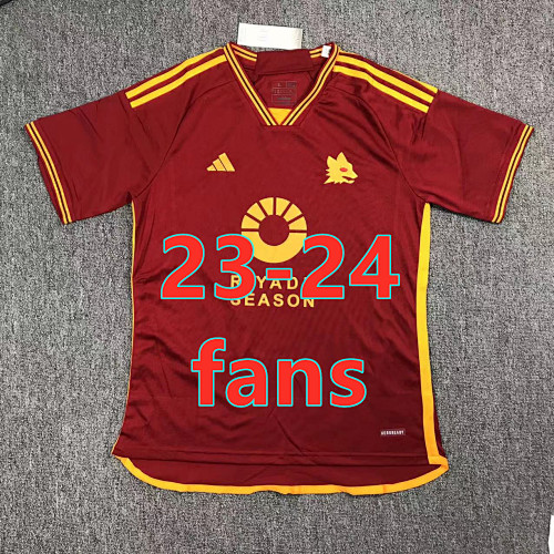23-24 Roma Home Fans Version Jersey S-2XL