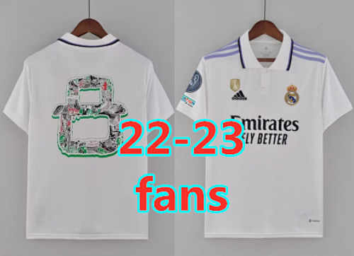 Real Madrid Fans Version 22-23 Home Jersey S-4XL