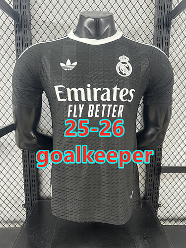 25-26 Real Madrid Goalkeeper Player Version Jersey S-2XL
