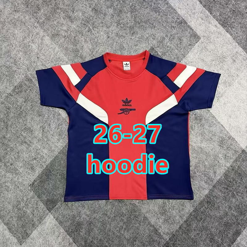 26-27 Arsenal Extra Thick Short Sleeve Hoodie S-3XL