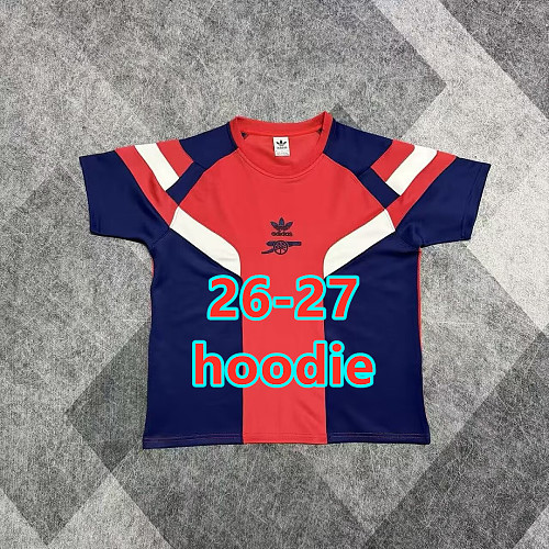 26-27 Arsenal Extra Thick Short Sleeve Hoodie S-3XL