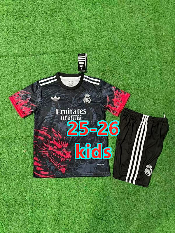 25-26 Real Madrid Special Kids Jersey+shorts Kit 16 -28