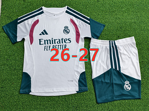 26-27 Real Madrid Training Player Short Sleeve Kit S-3XL