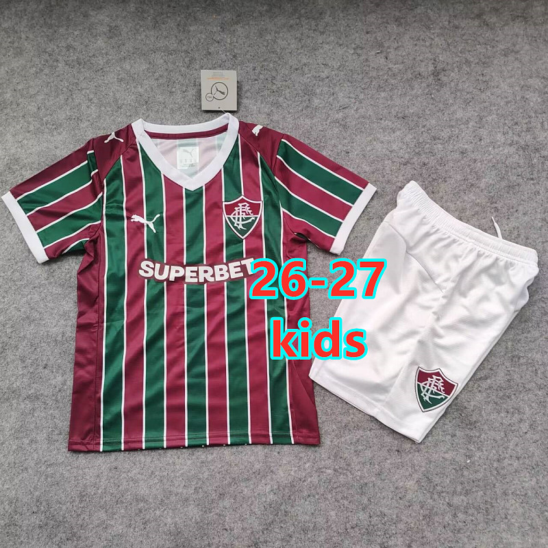 26-27 Fluminense Home Kids Jersey+shorts Kit 16 -28