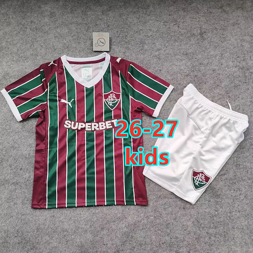 26-27 Fluminense Home Kids Jersey+shorts Kit 16 -28