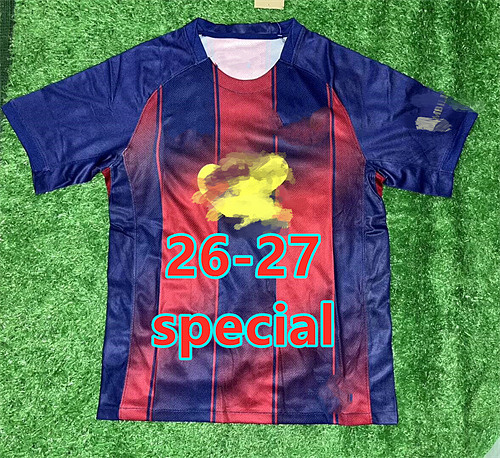26-27 Barcelona Special Fans Version Jersey S-4XL
