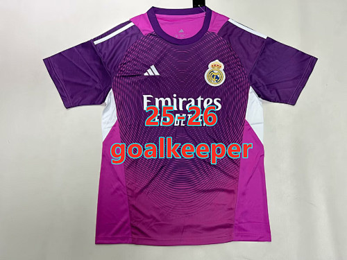 LA Liga & Ucl 25-26 Real Madrid Goalkeeper Jersey S-2XL