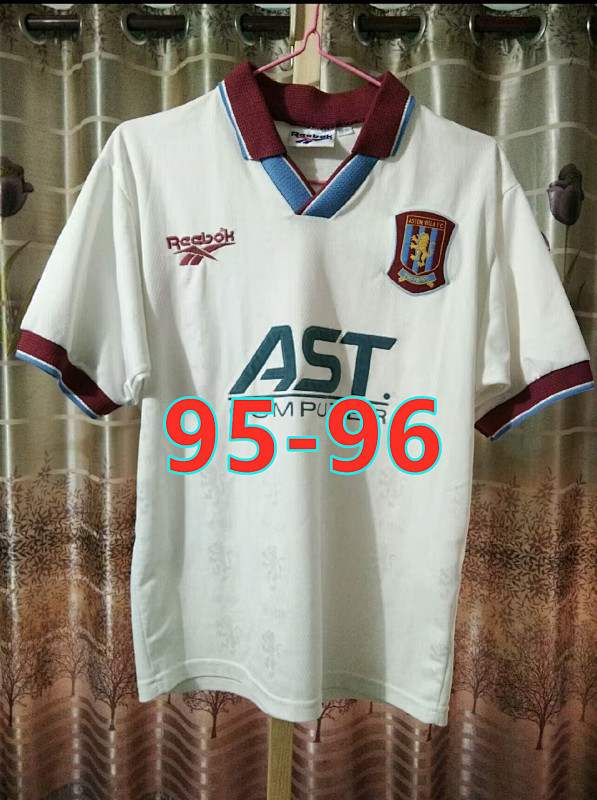 95-96 Aston Villa Away Retro Jersey S-2XL
