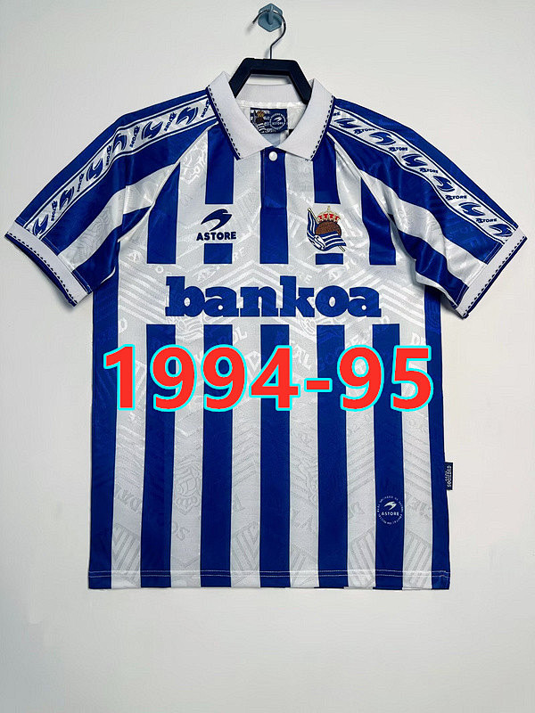 Real Sociedad Home Retro Jersey S-2XL