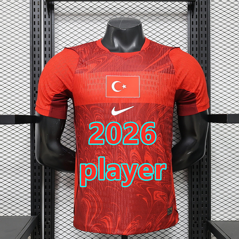 Turkey Away Player Version Jersey S-2XL