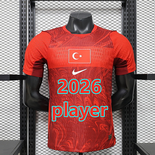 Turkey Away Player Version Jersey S-2XL