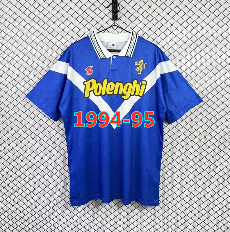 Brescia Calcio Home Retro Fans Version Jersey S-2XL