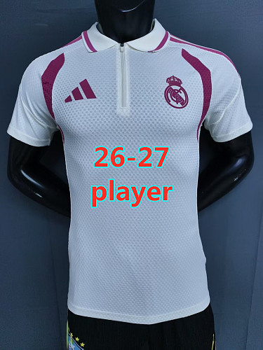 26-27 Real Madrid Training Player Version Jersey S-3XL Polo