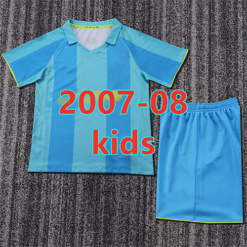07-08 Barcelona Away Retro Kids Jersey+shorts Kit 16 -28