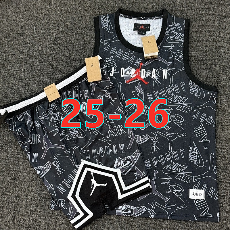 25-26 A-J Vest+shorts Basketball Kit XS-4XL
