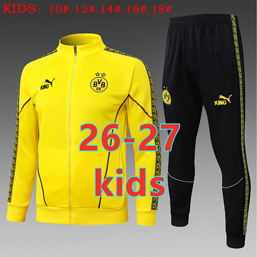 26-27 Dortmund Kids Long Zipper Jacket 10- 18