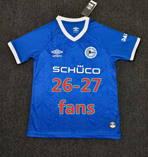 26-27 Bielefeld Home Fans Version Jersey S-4XL