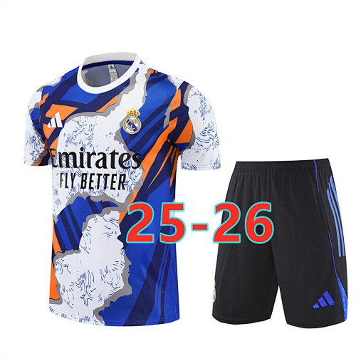 25-26 Real Madrid Short Sleeve Tracksuit XS-2XL