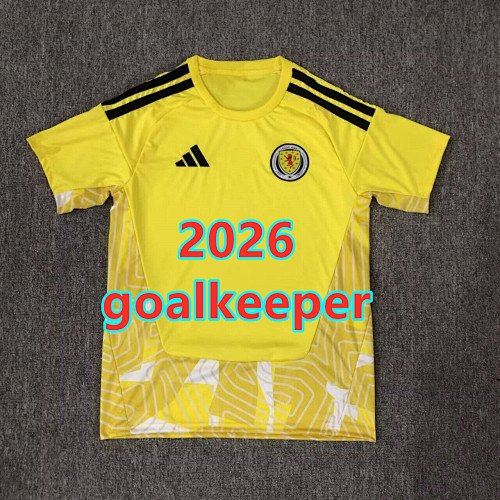 Scotland Goalkeeper Fans Version Jersey S-4XL
