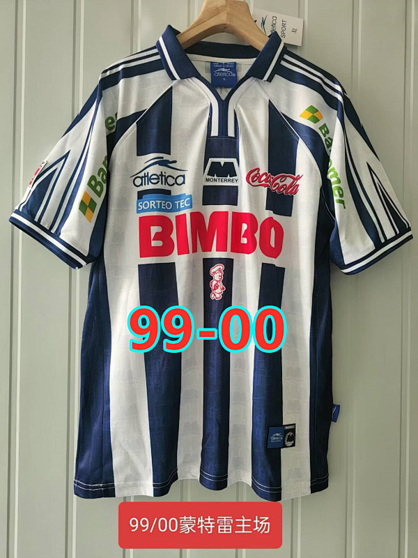 99-00 Monterrey Home Retro Fans Version Jersey S-2XL