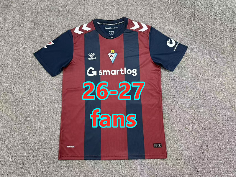 26-27 Eibar Home Fans Version Jersey S-4XL