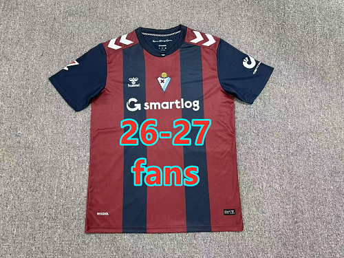 26-27 Eibar Home Fans Version Jersey S-4XL