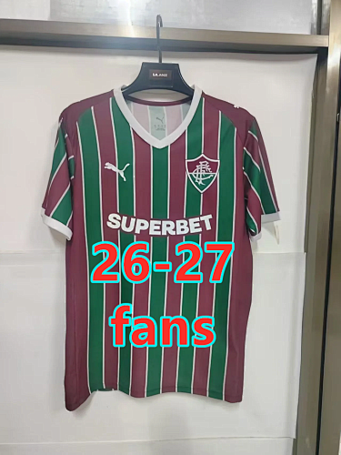 26-27 Fluminense Home Fans Version Jersey S-4XL