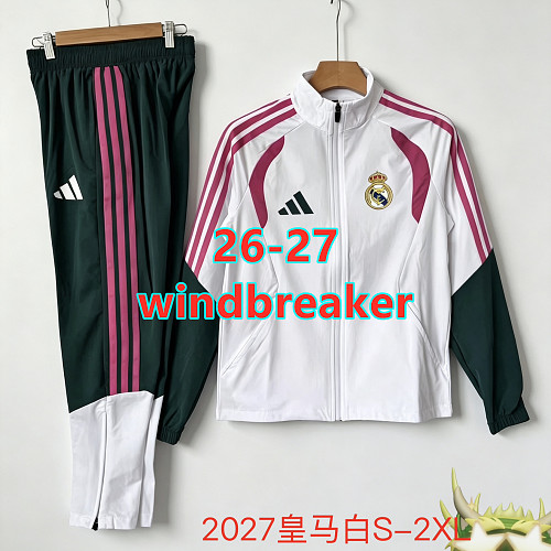 26-27 Real Madrid Windbreaker Kit S-2XL
