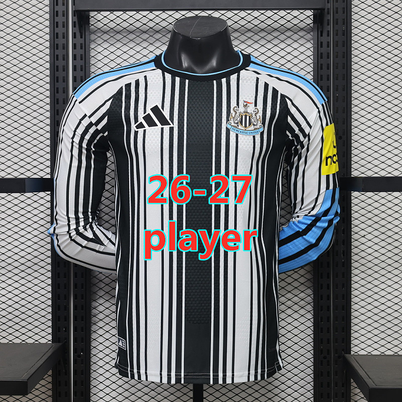 26-27 Newcastle United Home Player Long Sleeve Jersey S-2XL
