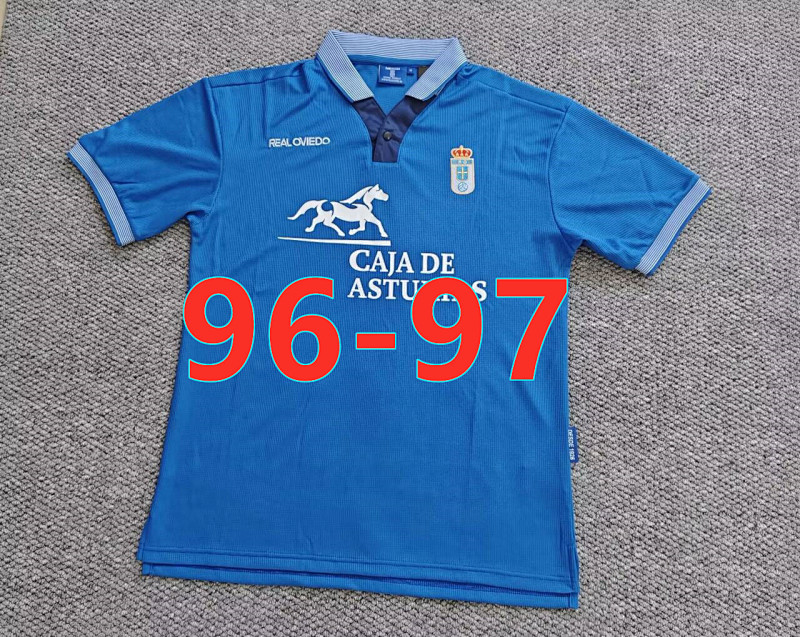 96-97 Real Oviedo Home Retro Fans Version Jersey S-2XL