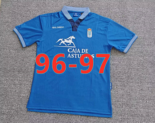 96-97 Real Oviedo Home Retro Fans Version Jersey S-2XL