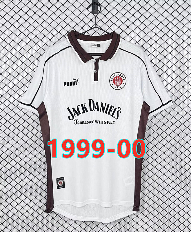 St. Pauli Home Retro Fans Version Jersey S-2XL