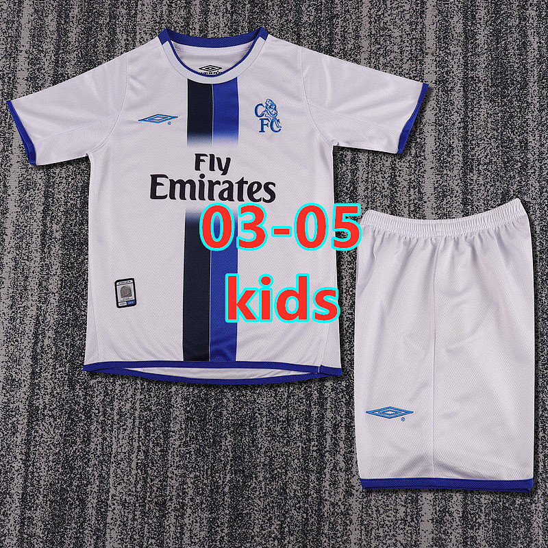 Chelsea Away Retro Kids Jersey+shorts 16 -28