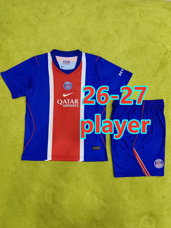Balenciaga 26-27 Paris Psg Home Player Short Sleeve Kit S-2XL