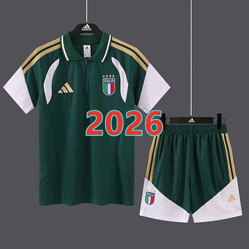 Italy Polo Short Sleeve Tracksuit Kit S-2XL Polo