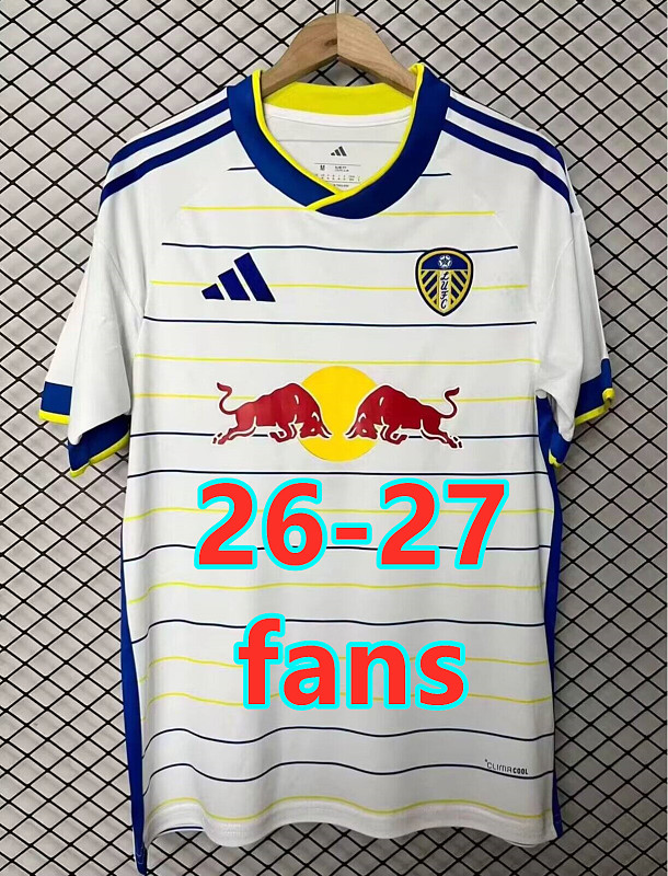 26-27 Leeds United Home Fans Version Jersey S-4XL