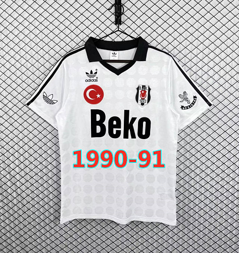 Besiktas Home Retro Fans Version Jersey S-2XL