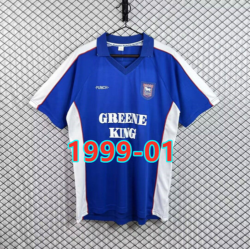 Ipswich Town Home Retro Fans Version Jersey S-2XL