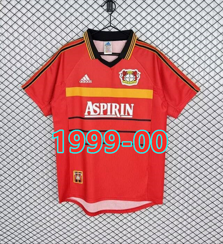 Leverkusen Home Retro Fans Version Jersey S-2XL
