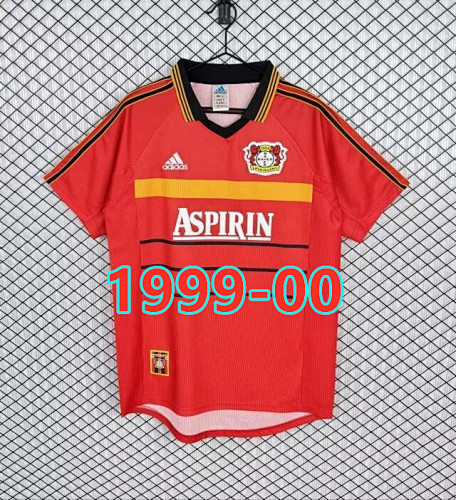 Leverkusen Home Retro Fans Version Jersey S-2XL