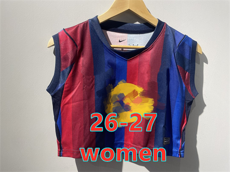 26-27 Barcelona Home Women Short Vest S-2XL