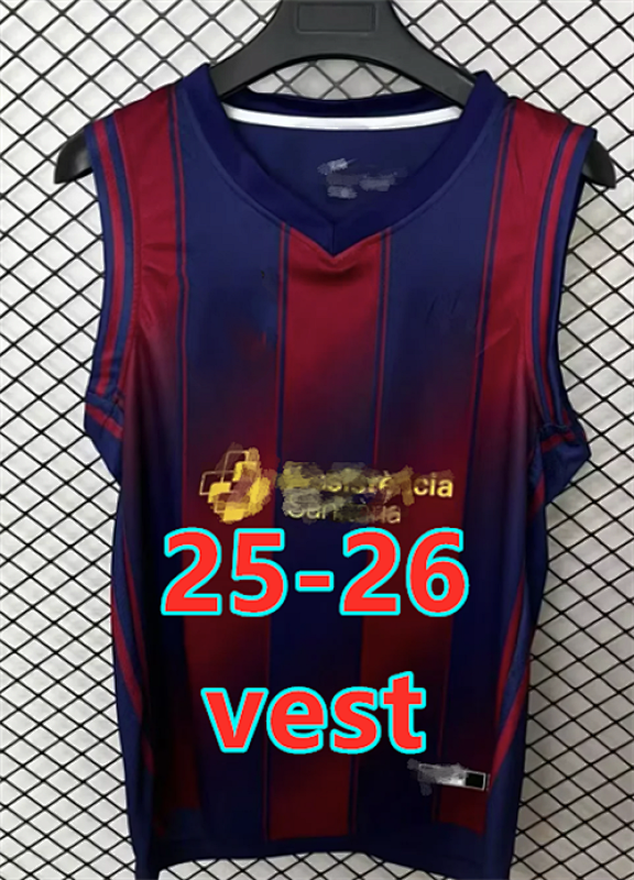 25-26 Barcelona Special Fans Version Vest Jersey S-2XL
