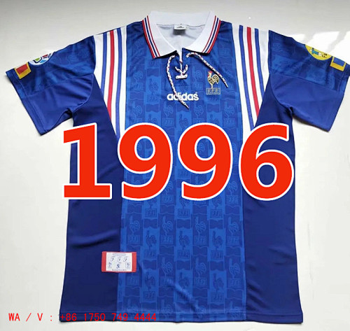 France Retro TopThai Quality Home Jersey S-2XL