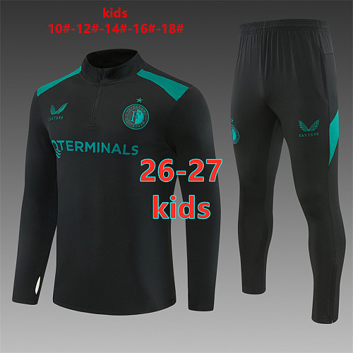 26-27 Feyenoord Kids Long Sleeve Tracksuit 10 -18