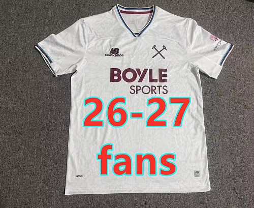 26-27 West Ham United Away Fans Version Jersey S-4XL