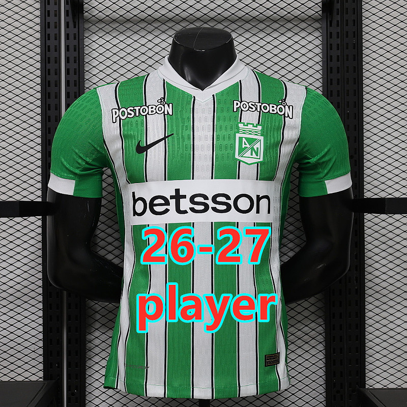 26-27 Atletico Nacional Home Player Version Jersey S-2XL
